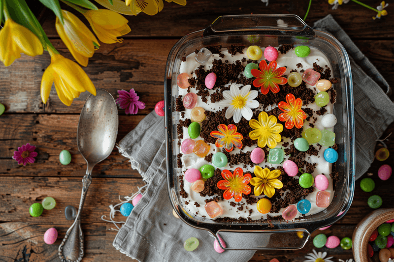 Easter Dirt Cake Casserole Recipe - Easy & Fun Dessert