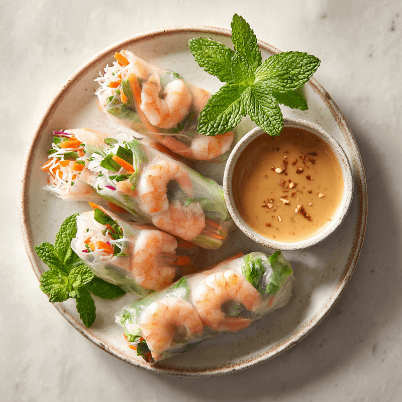 Shrimp Spring Rolls Recipe (Fresh & Light)