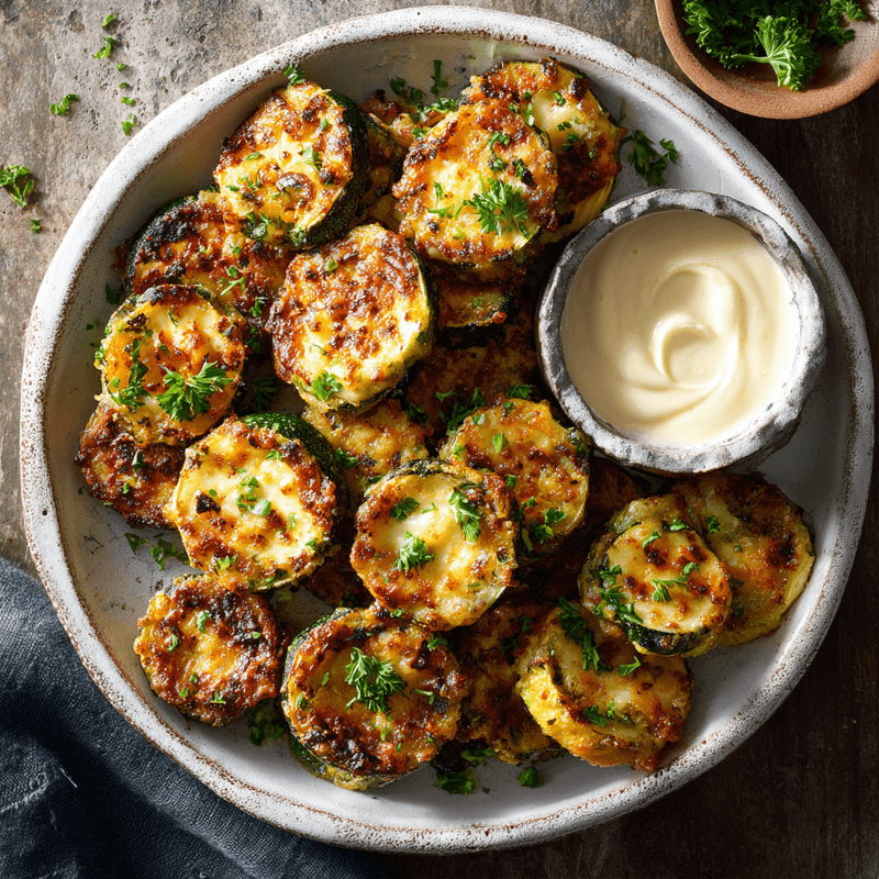 Zucchini Garlic Bites: Crispy, Flavorful Appetizer