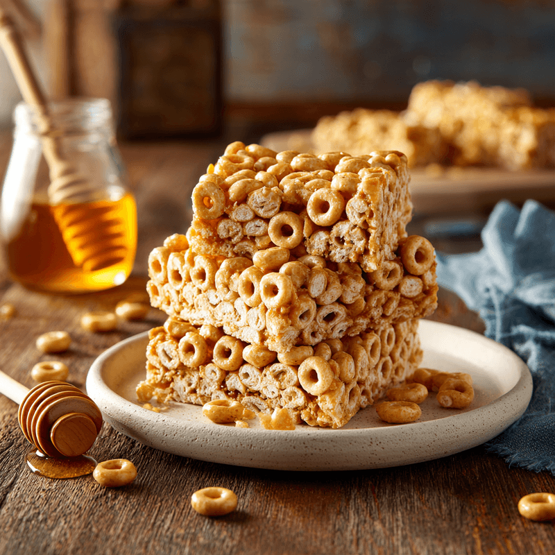 3 Ingredient Gooey Peanut Butter Cheerio Bars Recipe