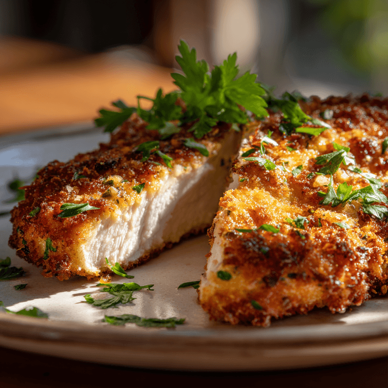 Air Fryer Parmesan Crusted Chicken Best Recipe Ever