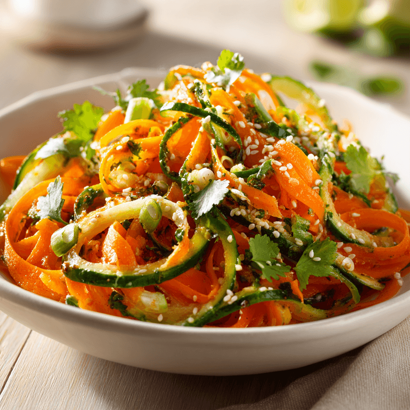 Asian Carrot Cucumber Salad – 15 Minute Healthy Dinner