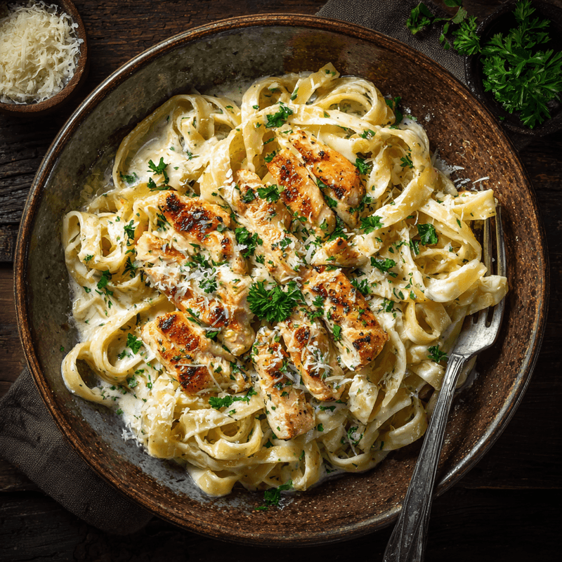 Chicken Garlic Parmesan Pasta Recipe - Easy & Creamy!