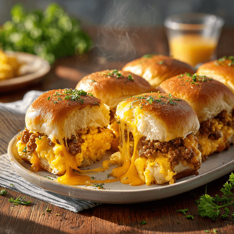 Crack Breakfast Sliders | Easy, Cheesy, and Delicious