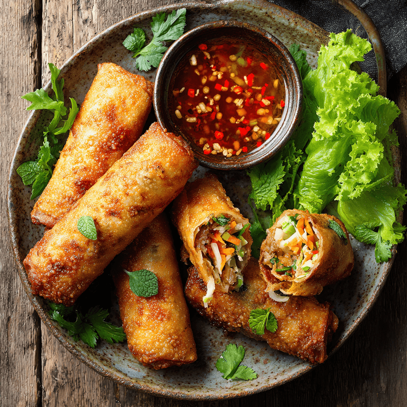 Crispy Rice Paper Spring Rolls: Quick Healthy Dinner