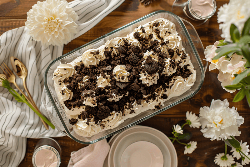 Easter Dirt Cake Casserole: Easy No-Bake Dessert