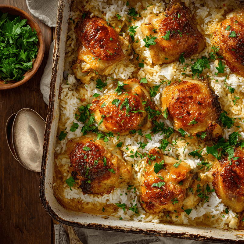 Easy Chicken And Rice Casserole: One-Pan Family Favorite