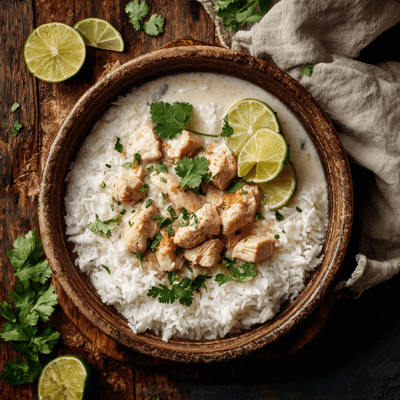Easy Coconut Chicken Rice Bowl Recipe Under $3 Per Serving