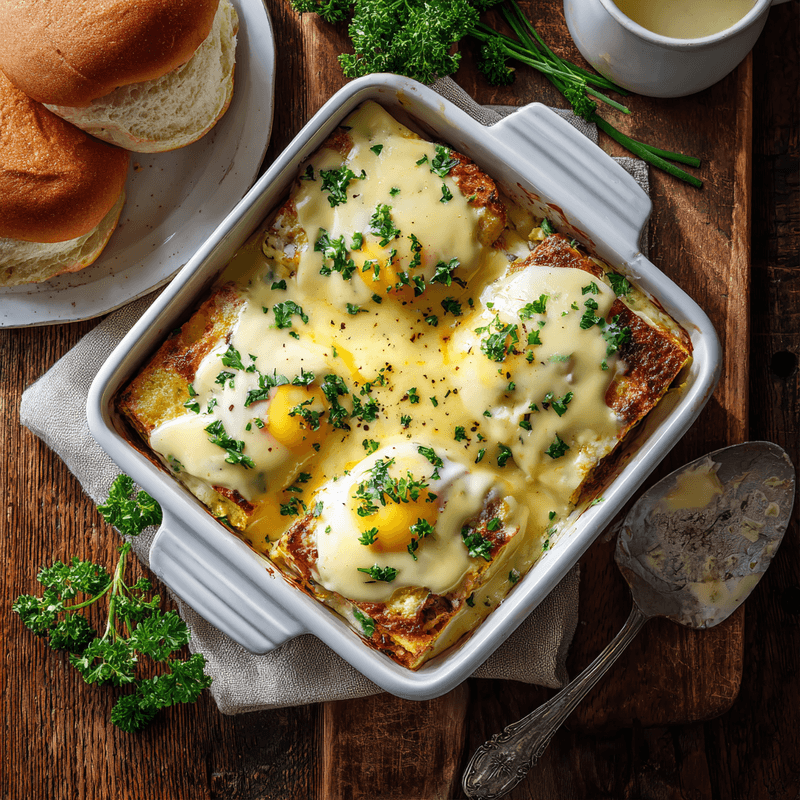 Eggs Benedict Casserole - Ultimate Make-Ahead Brunch