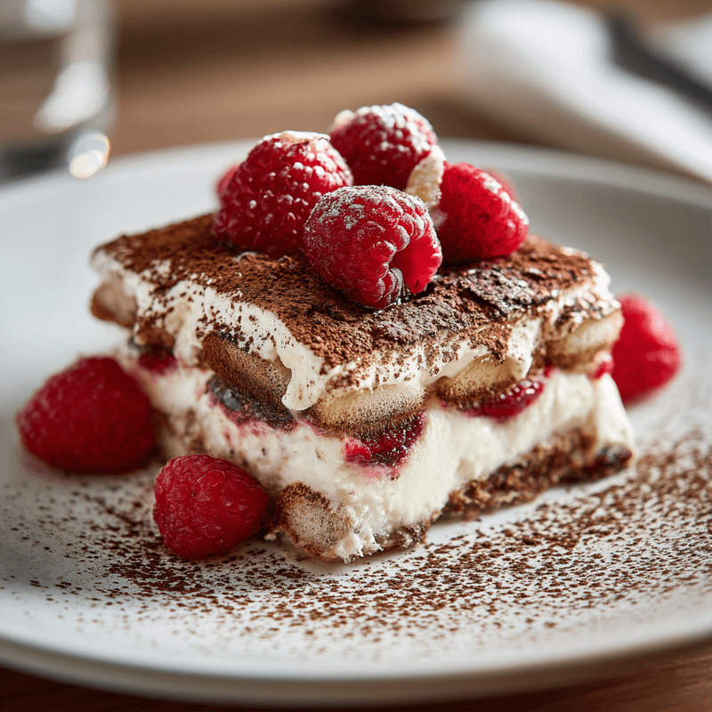 Fresh Raspberry Tiramisu Recipe | Homemade Desserts