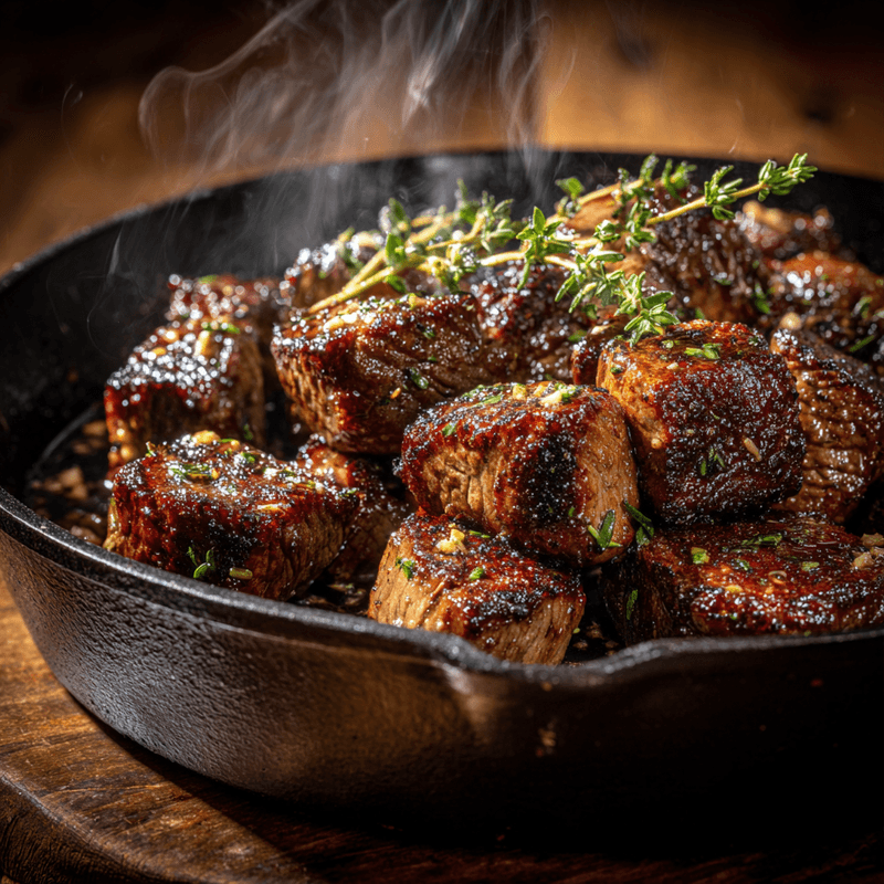 Garlic Butter Steak Bites: A Quick Low-Carb Delight
