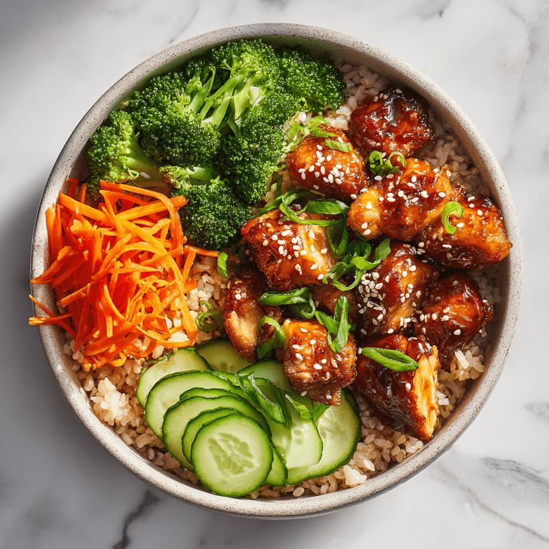 Healthy Sticky Chicken Bowls - Prepper Protein