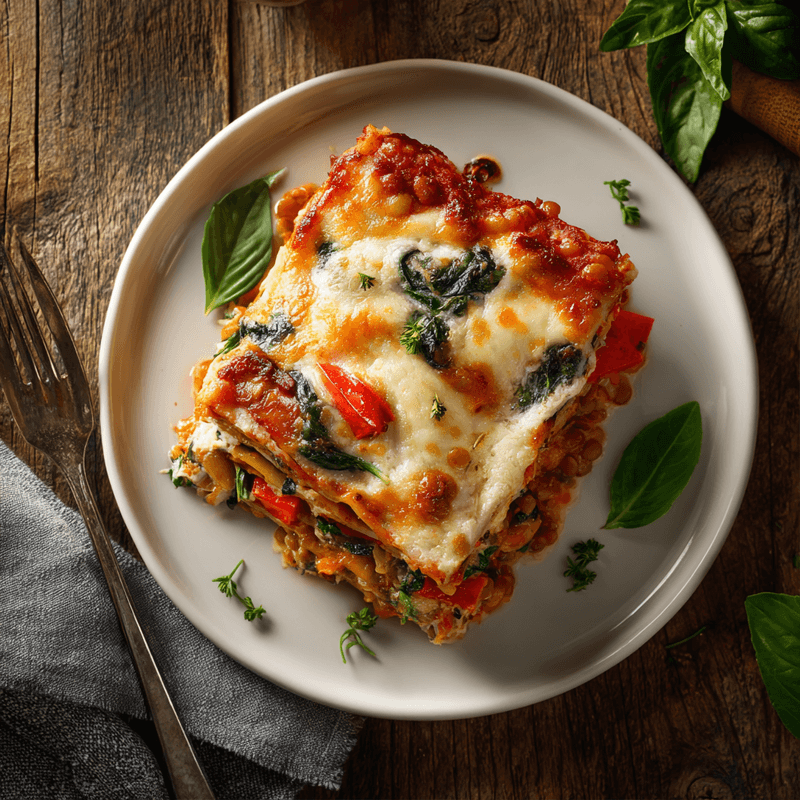 High Protein Veggie Lasagna: Healthy Vegetarian Dinner