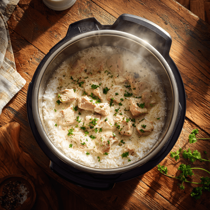 Instant Pot Creamy Chicken Rice: Easy One-Pot Comfort