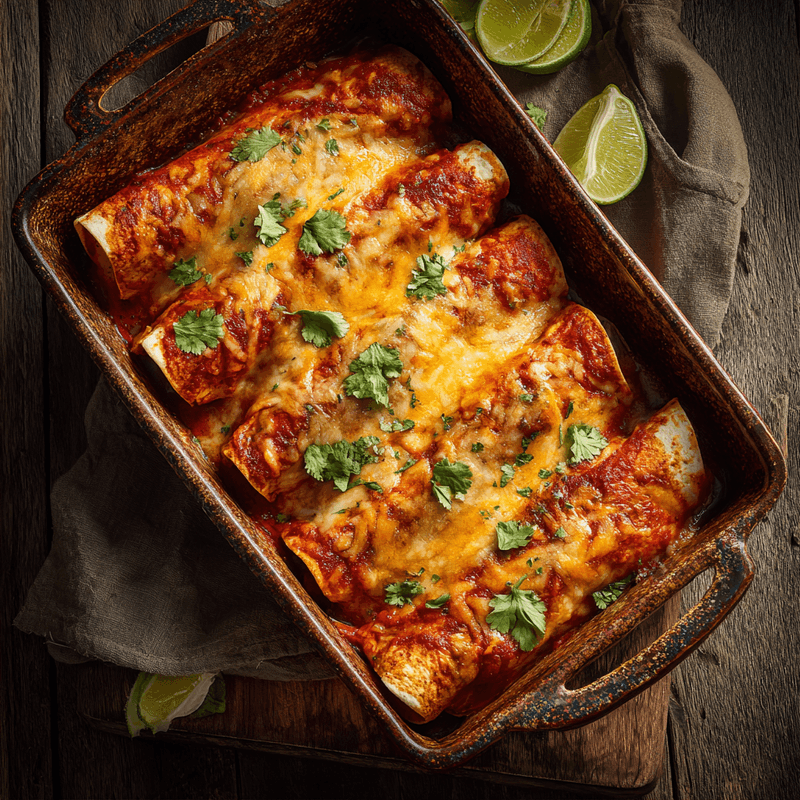 High Protein Chicken Enchiladas - Easy Healthy Recipe