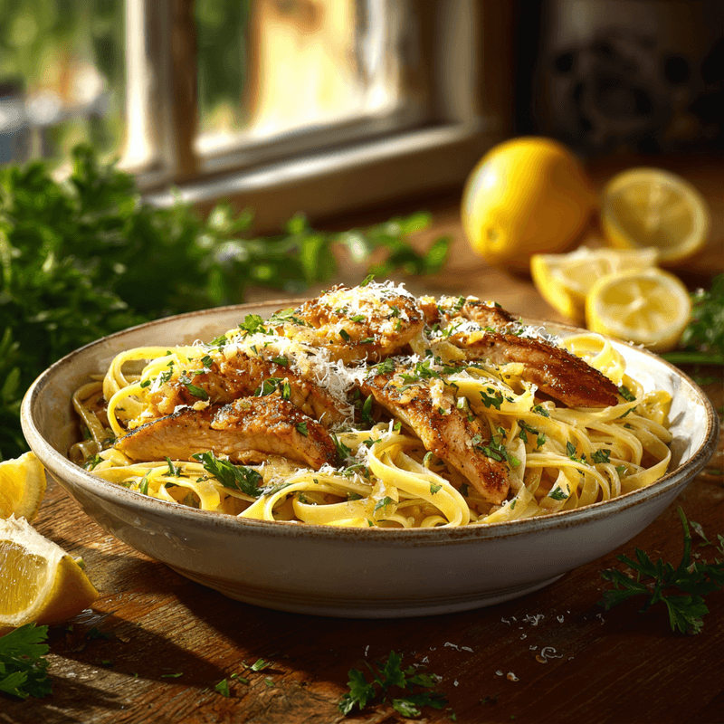 Italian Lemon Chicken Pasta Recipe - Fresh & Flavorful