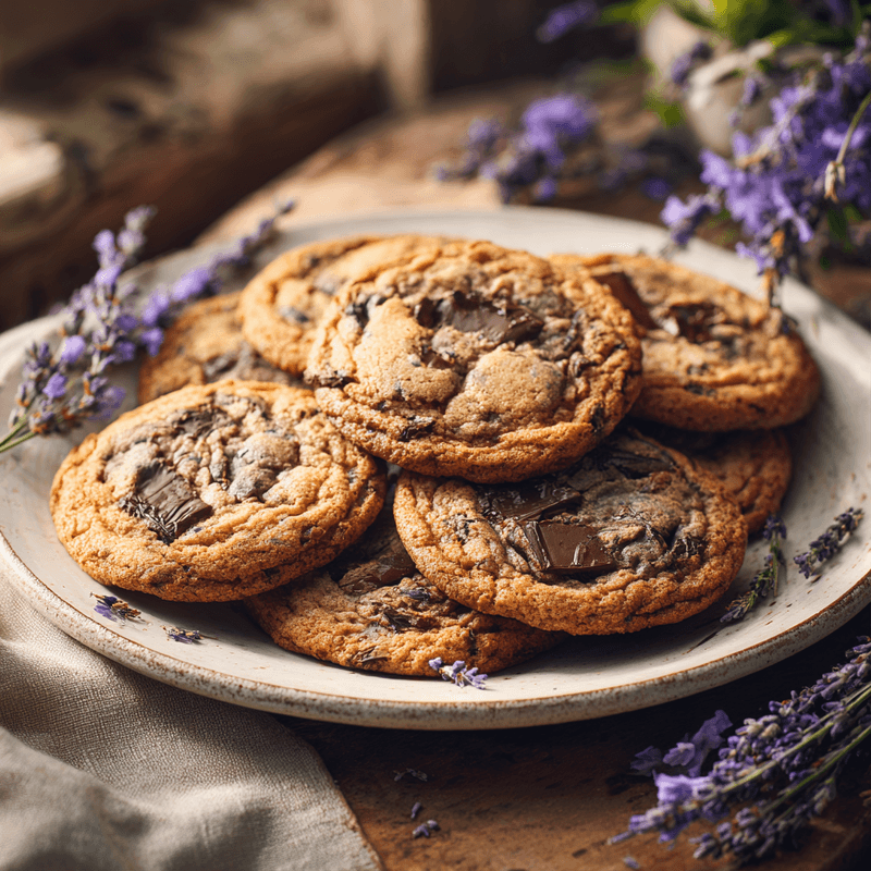Lavender Chocolate Chip Cookies: Floral Twist Classic