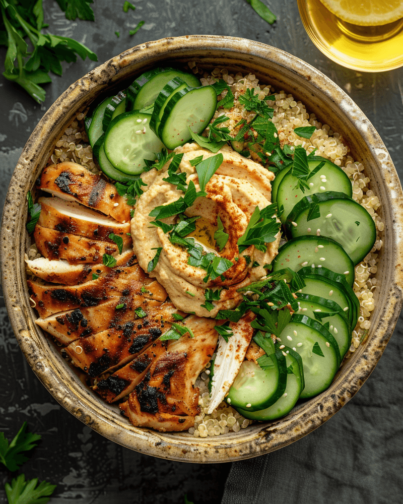 Lemon Chili Grilled Chicken Bowls Recipe