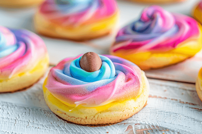 Magical Tie-Dye Unicorn Hershey's Kiss Cookies Recipe