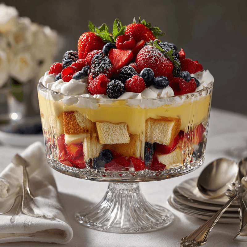 Showstopping Layered Trifle Dessert Recipe
