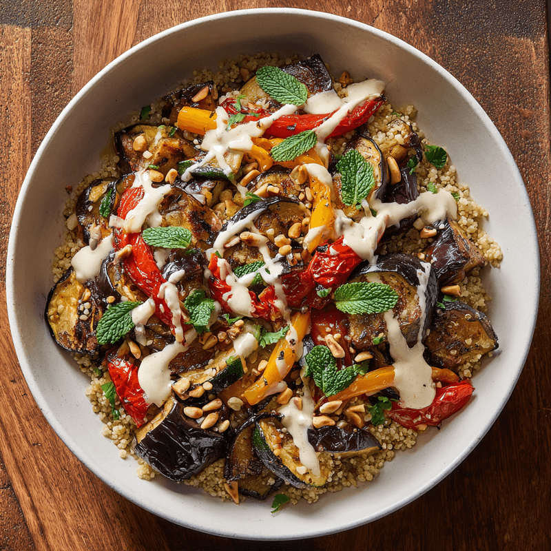 Mediterranean Roasted Veggie Bowl | Easy Recipe