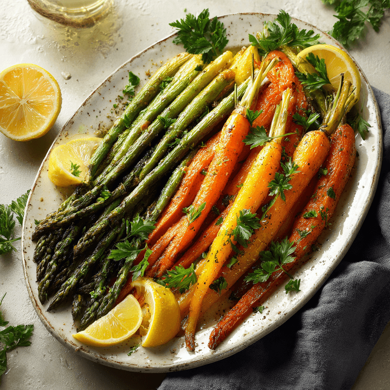 Roasted Asparagus & Carrots – A Fresh Spring Side!