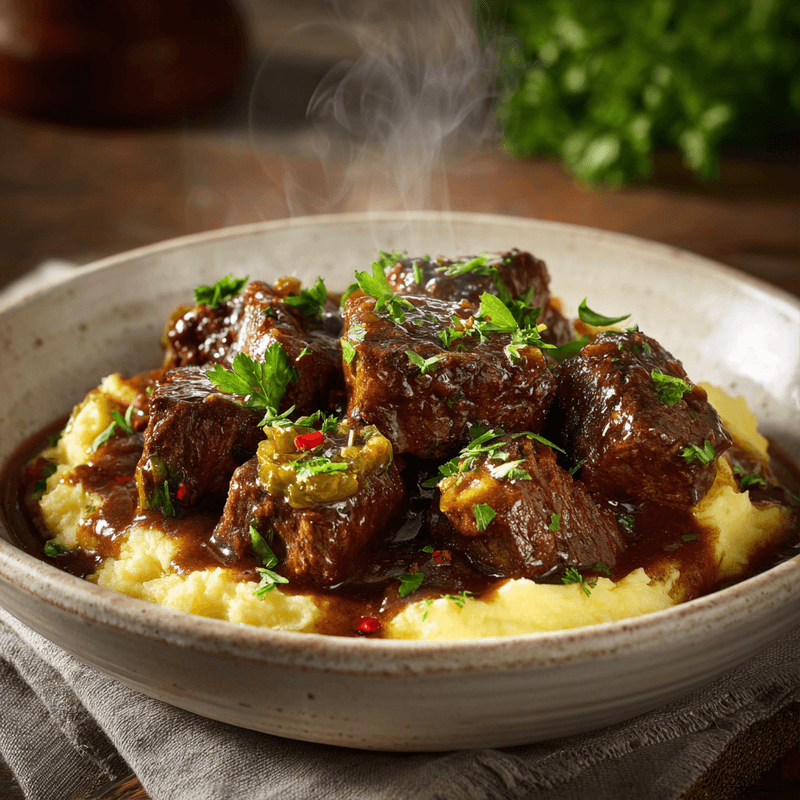 Savory Slow Cooker Mississippi Steak Bites Recipe