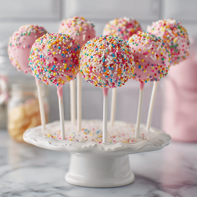 Starbucks Copycat Celebration Cake Pops Recipe