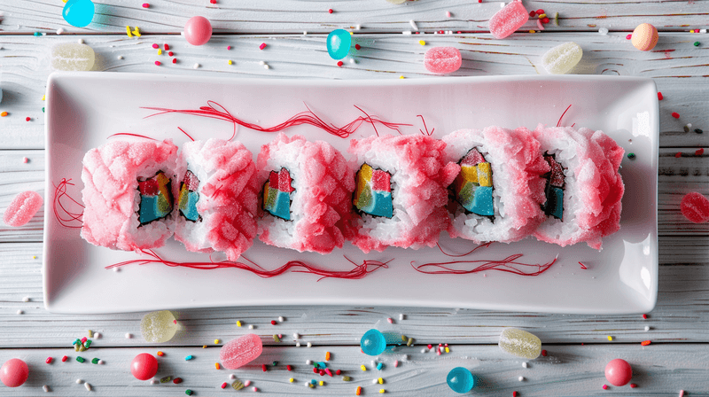 Sweet Cotton Candy Sushi Recipe – Easy Fun Dessert