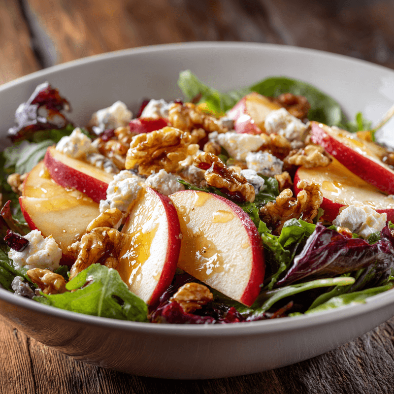 Tasty Honeycrisp Apple Feta Salad with Nuts Recipe
