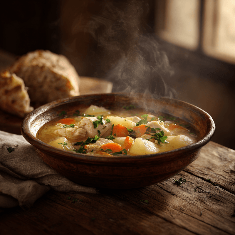 Ultimate Comforting Chicken Soup with Potatoes Recipe